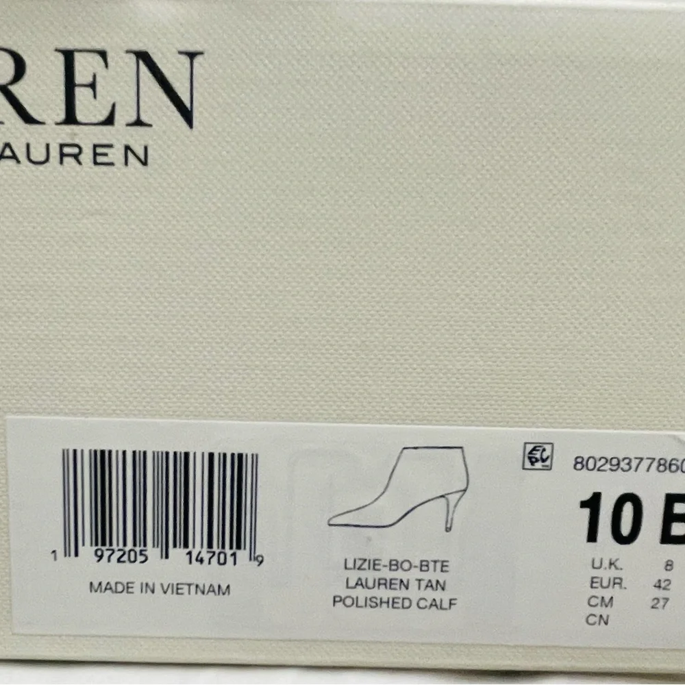 Stylish Ralph Lauren Tan brown Leather Ankle Booties size 10B
.R14 - Picture 8 of 8